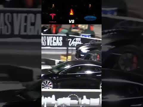 Shelby GT500 vs. Tesla: The Ultimate Gas vs. Electric Drag Race 🏁💨#tesla #gt500 #shelbygt500
