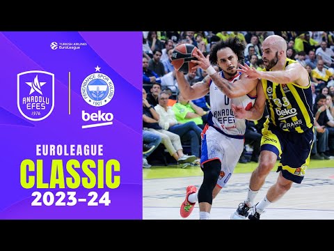 TURNOVERS and Tough DEFENSE | Anadolu Efes - Fenerbahce | EUROLEAGUE CLASSIC GAMES 2023-24